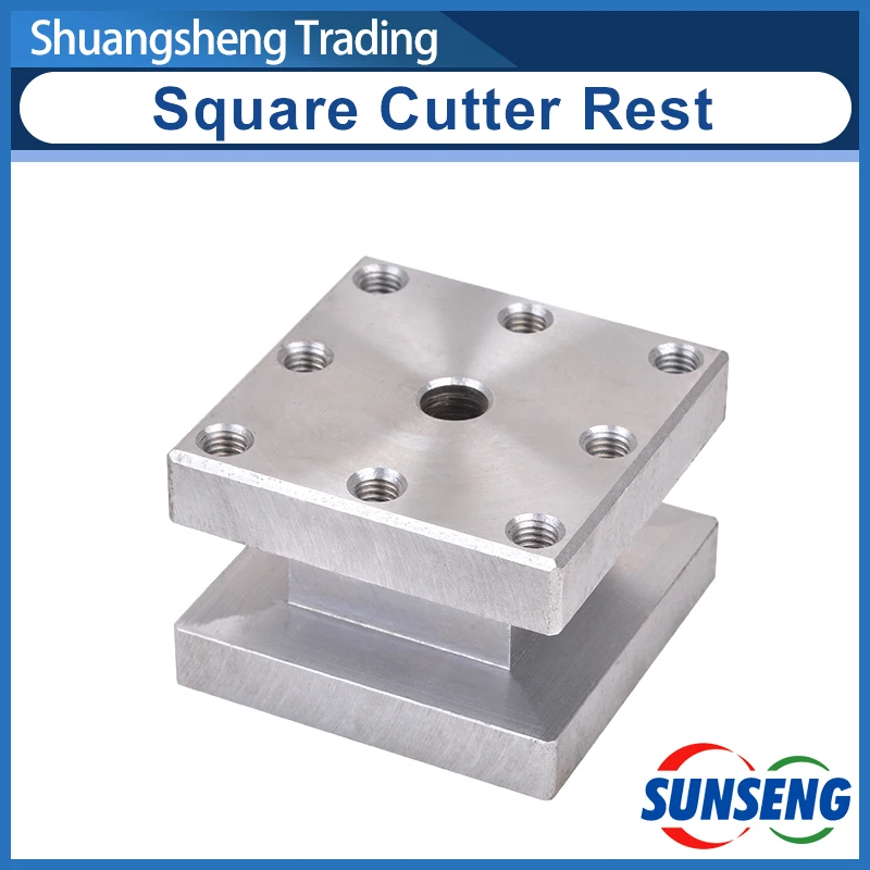 Square Cutter Rest Tool Rest Square Metal Tool Holder For SIEG C6-411 M6 SC6 SM6 SOGI M3-550D