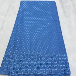 2025 Highest Quality African Swiss Cotton Lace Nigerian Embroidery Soft Voile Dry Lace Fabrics Sewing For Nigerian Women Dress