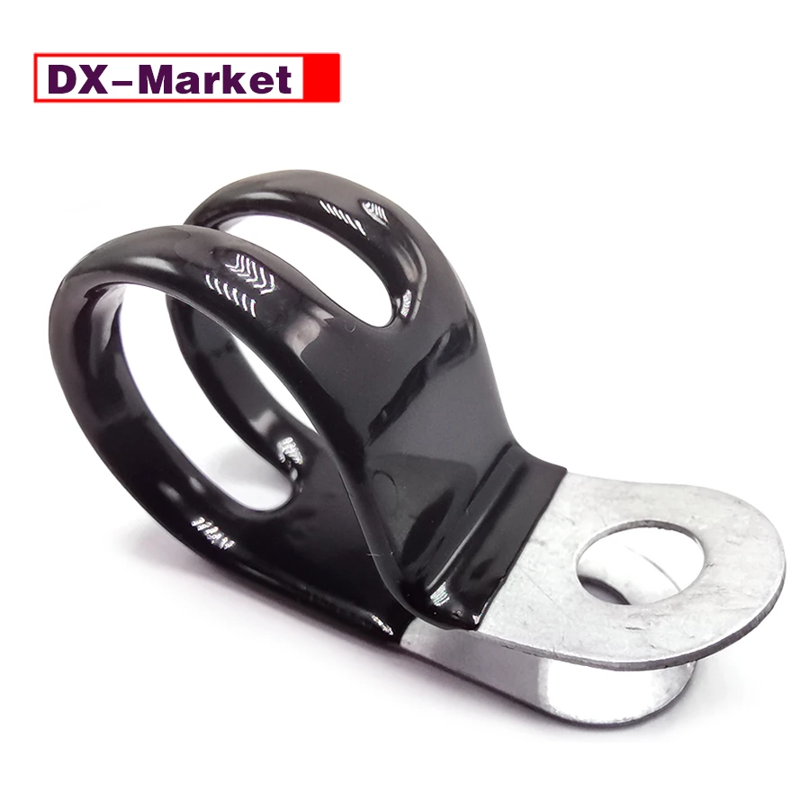 

Galvanized Steel Pipe Clamp With Rubber Lining , Double Steel Plate ,C047
