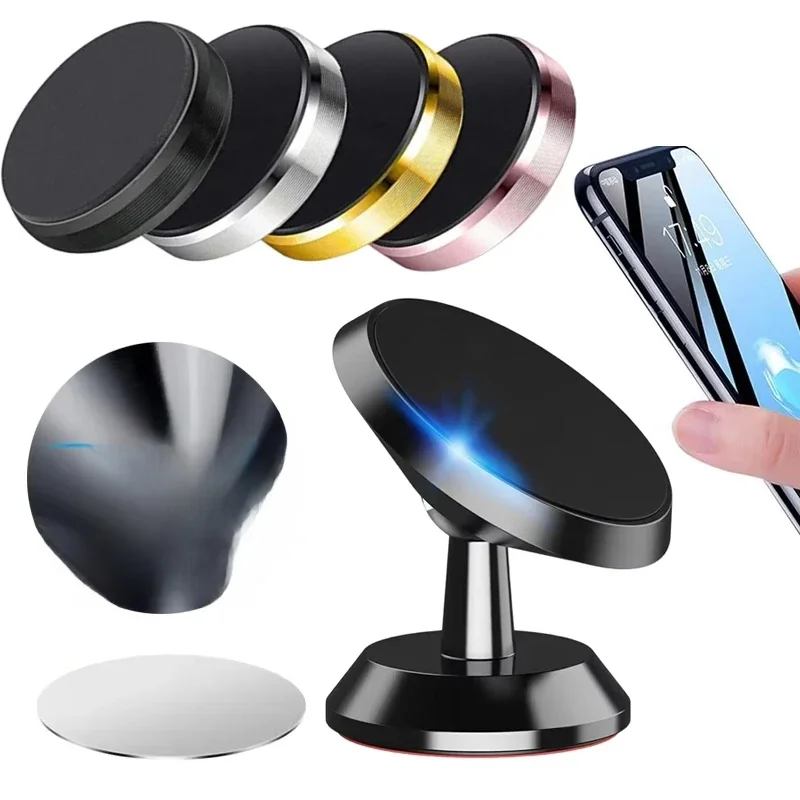 Magnetyczny uchwyt samochodowy na telefon Magnetyczny uchwyt samochodowy na deskę rozdzielczą Wspornik na telefon komórkowy w samochodzie dla iPhone Samsung Xiaomi — zdjęcie 2