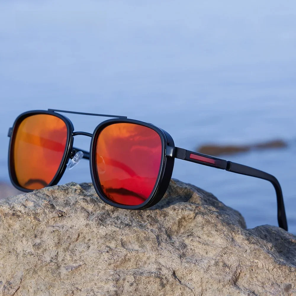 Okulary przeciwsłoneczne KDEAM 2026 New Man Classic z polaryzacją, do sportów outdoorowych, dekoracyjne, chroniące przed niebieskim światłem, modne, luksusowe, z soczewkami HD. — zdjęcie 2