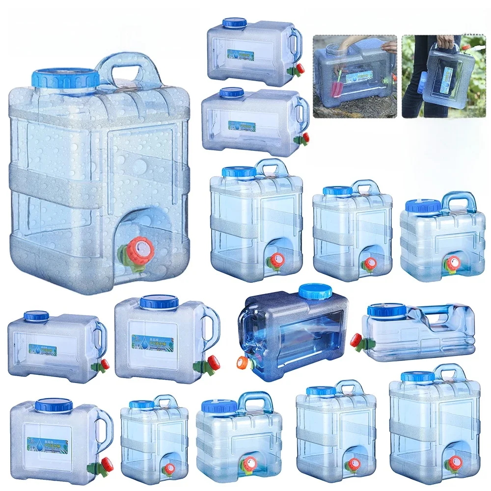18/20/22l Auto Wateremmers Food Grade Water Opslag Tanks Rijden Pure Auto Watertank Container Met Kraan Voor Buiten Kamperen - afbeelding 2