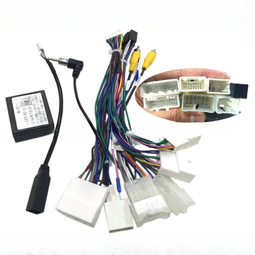 Car Audio Android 16-pinowy adapter kablowy z Canbus FT-RZ-02 do odbiornika Toyota Camry /Corolla /RAV4 / Prado / LAND CRUISER — zdjęcie 2