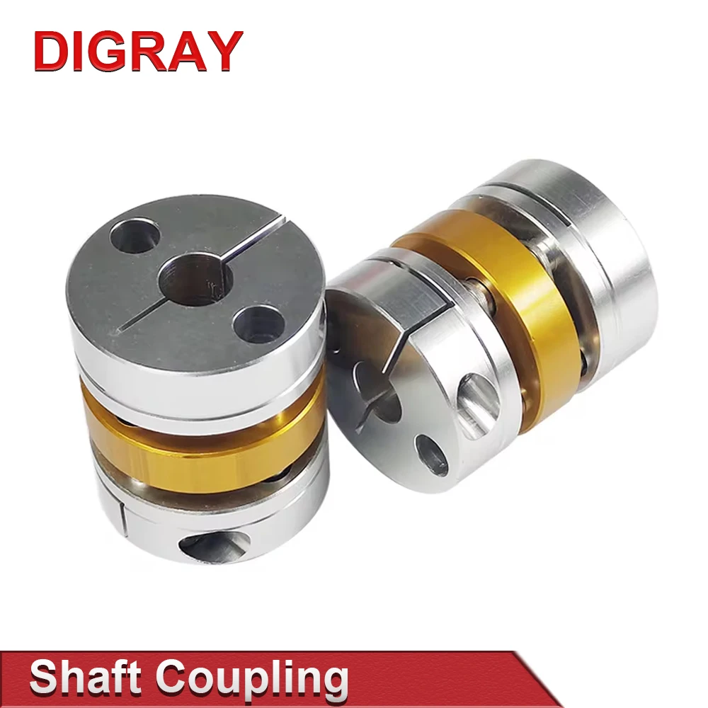 DIGRAY Double Diaphragm Shaft Coupling Disc Electric Coupler Bore 12x12mm D42 L49mm For Screw Rod Stepper Servo Motor Encoder