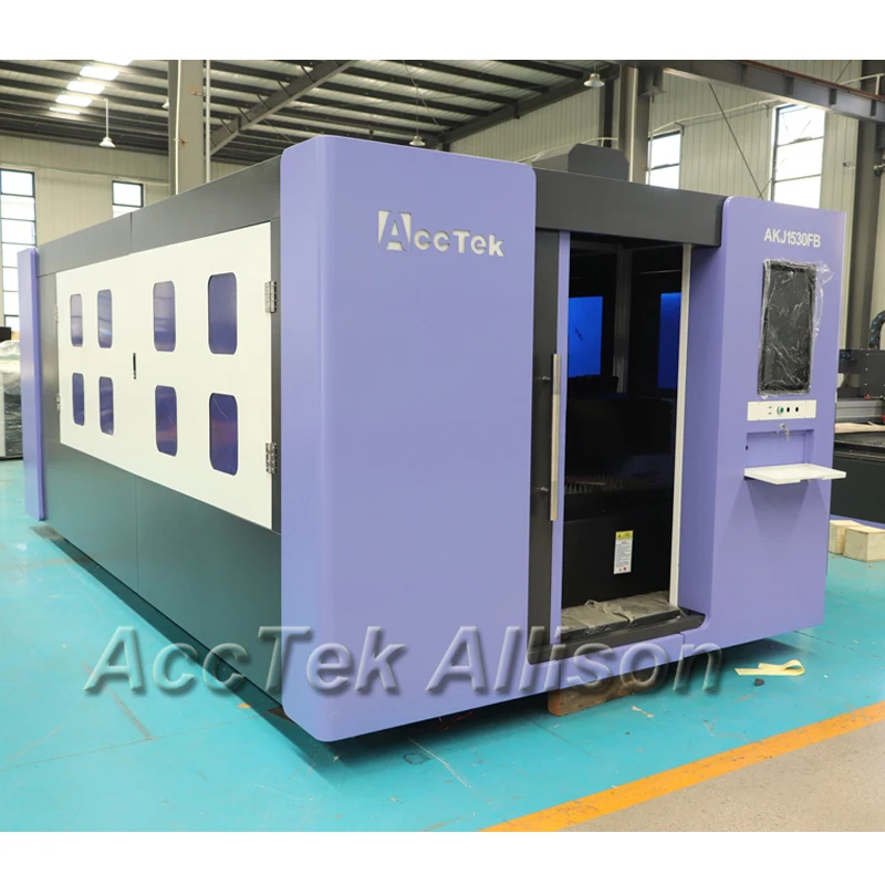 1000W 2000W 3000W 4000W 6000W CNC Fiber Laser Cutting machine for Steel Aluminum Sheet Metal Raycus Fiber Laser Cutter