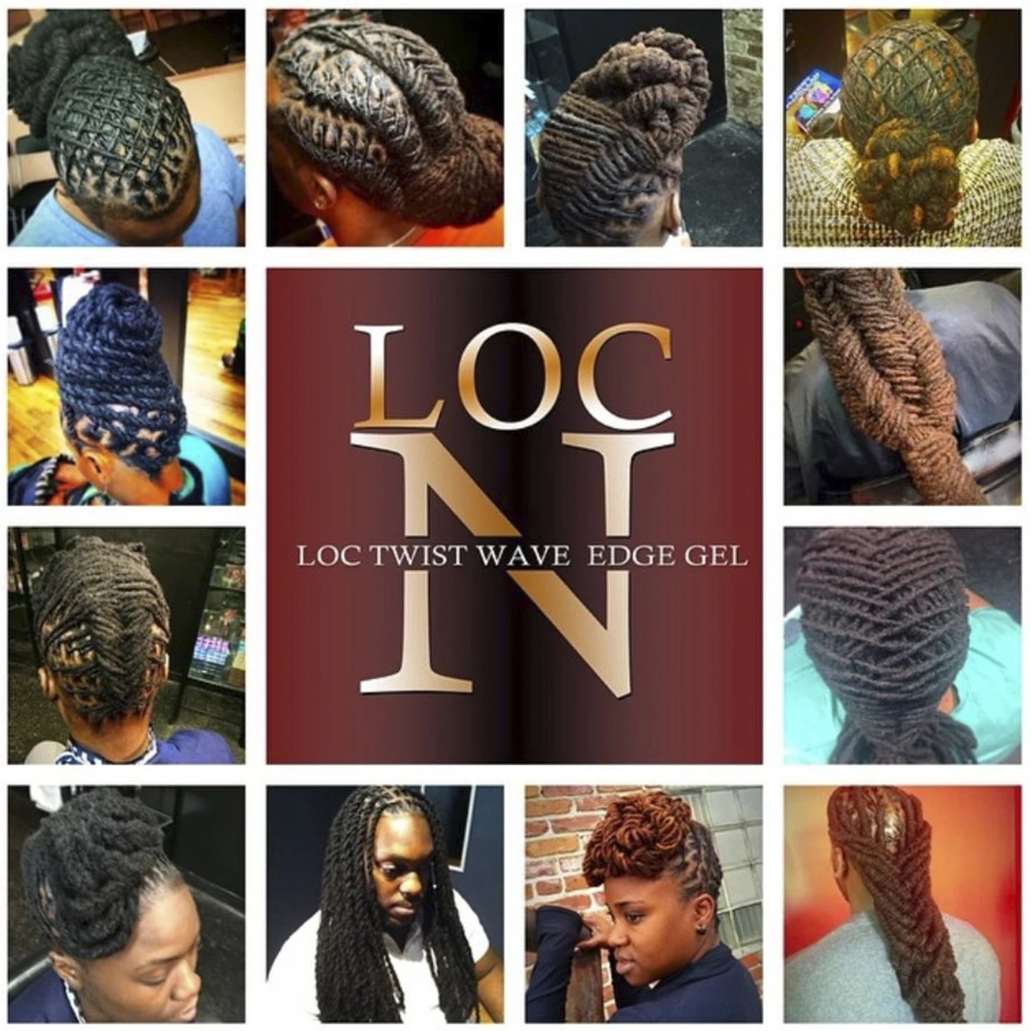 Loc N Loc Twists Braids Wave Edge Gel Extra Hold 16oz/ 448ml