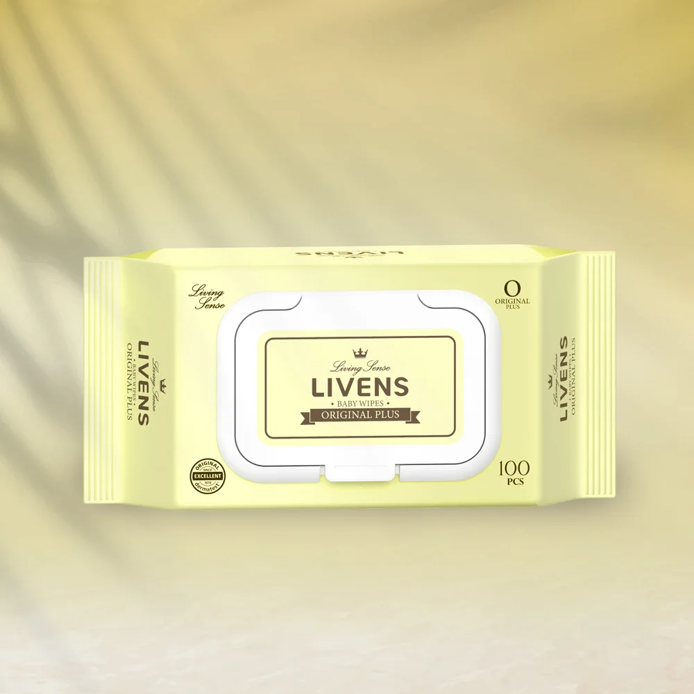 리벤스 오리지널 플러스 도톰한 저자극 아기물티슈 엠보싱 캡형 100매 20팩/10팩