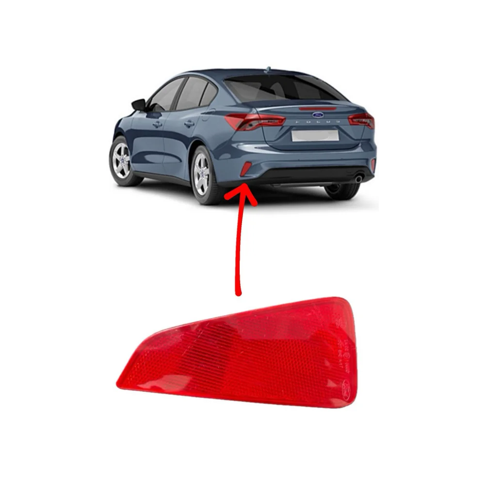 

Для заднего бампера Ford Focus, правый боковой отражатель Oem JX7B-13B414-AA