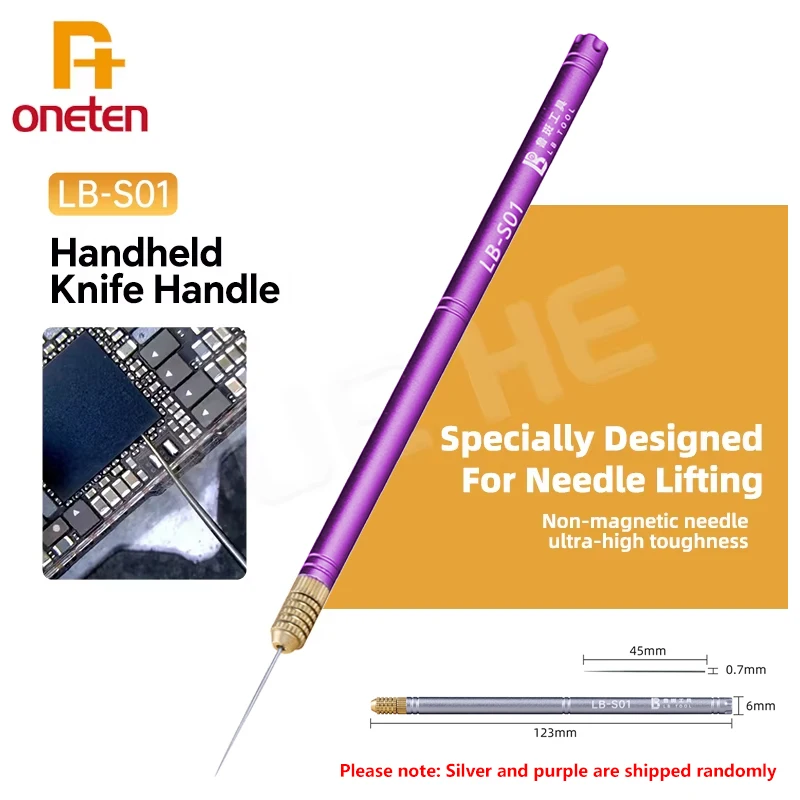LB TOOL S01 مقبض سكين محمول خفيف للغاية إبرة غير مغناطيسية تصميم آمن مدمج لأداة يدوية لإصلاح الإلكترونيات