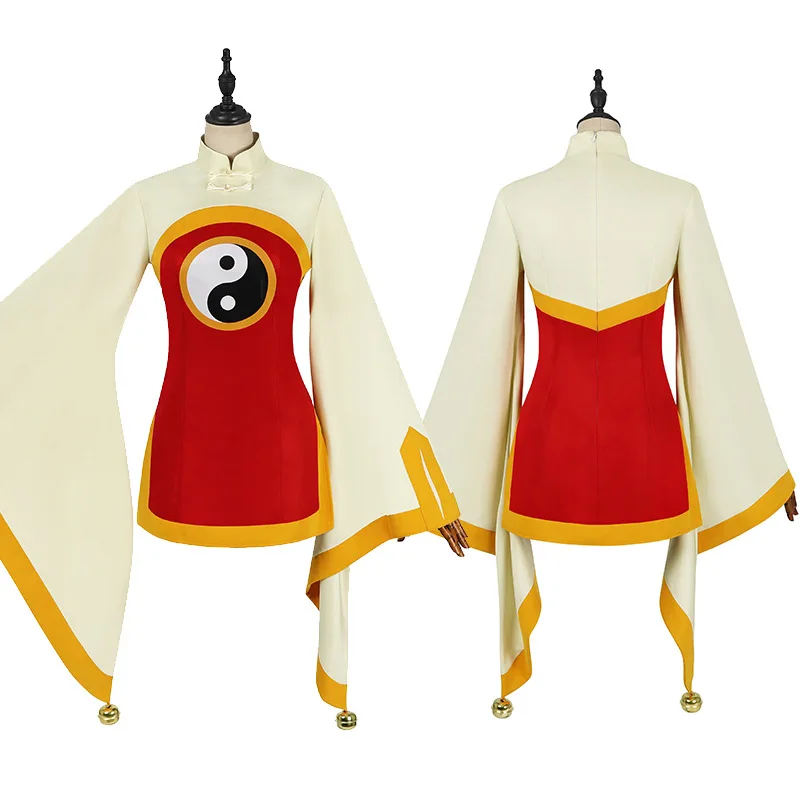 Li Meiling คอสเพลย์ชุด Cardcaptor ซากุระ Tai Chi ชุดสไตล์จีนแขนกว้างอะนิเมะชุดสําหรับ Comic Con ฮาโลวีน