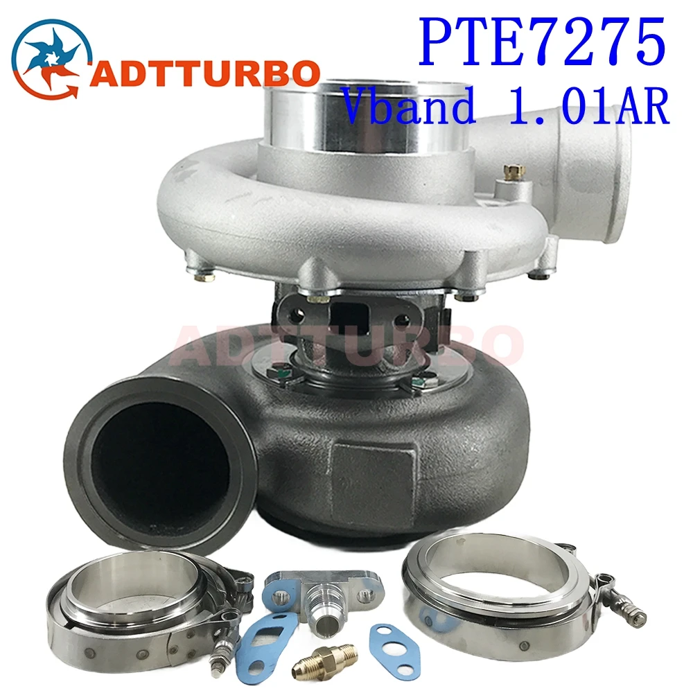

PTE7275 7275 GEN2 Turbocharger Vband 1.01AR 1200HP Turbocharger for Precision Performance Turbine Supercharger Ball Bearing