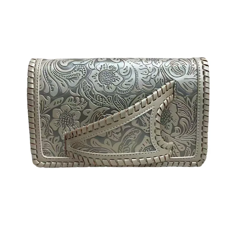 New Retro Pattern Printing Handbags Woman Soft Designer PU Leather Bags Luxury Small Handbags Silver Print Commuter Handbag