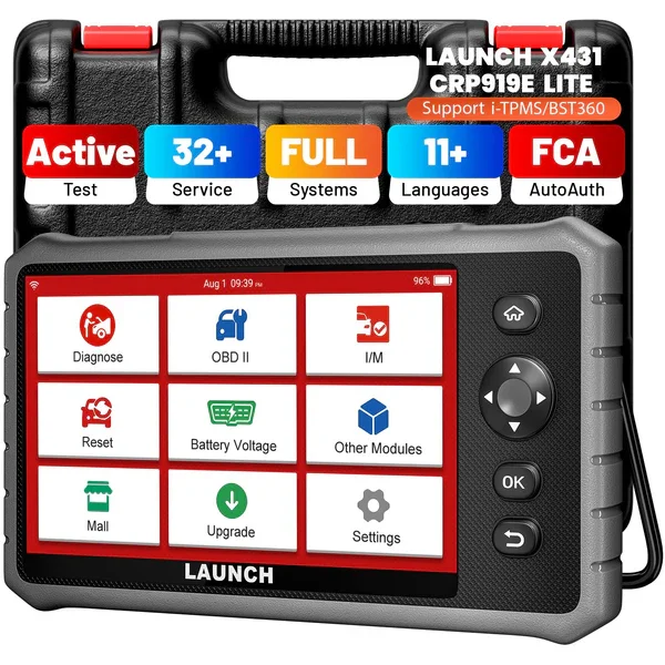 

LAUNCH X431 CRP919E Lite 2025 OBD2 Scanner with Full System Diagnostics & Active Test FCA AutoAuth for All Vehicles