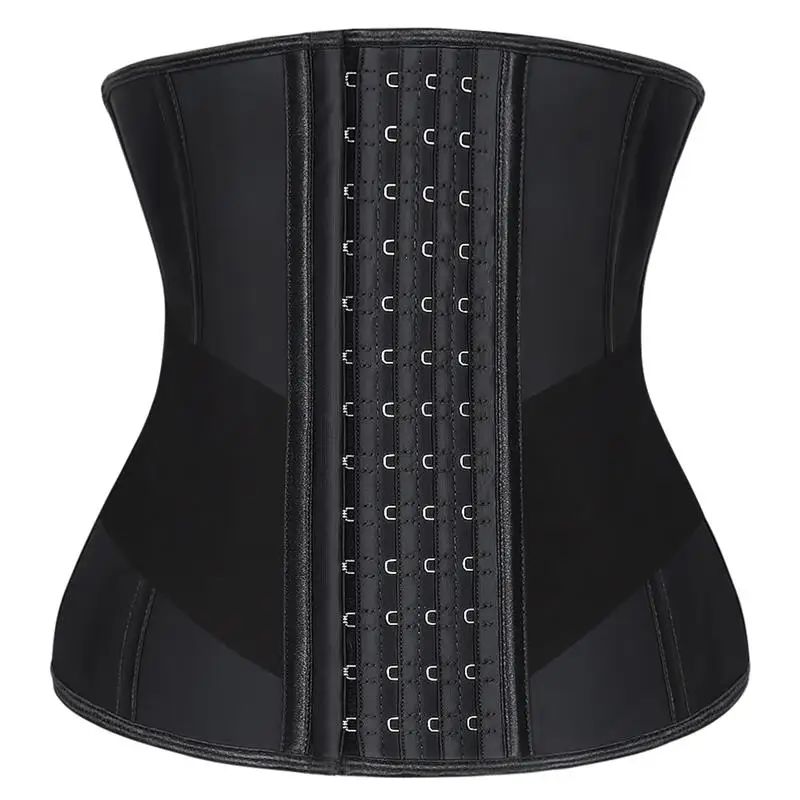 Burvogue Waist Trainer for Weight Loss Corset Women Trimmer Slimmer Belt Underbust Steel Bone Latex Corset Cincher Body Shaper