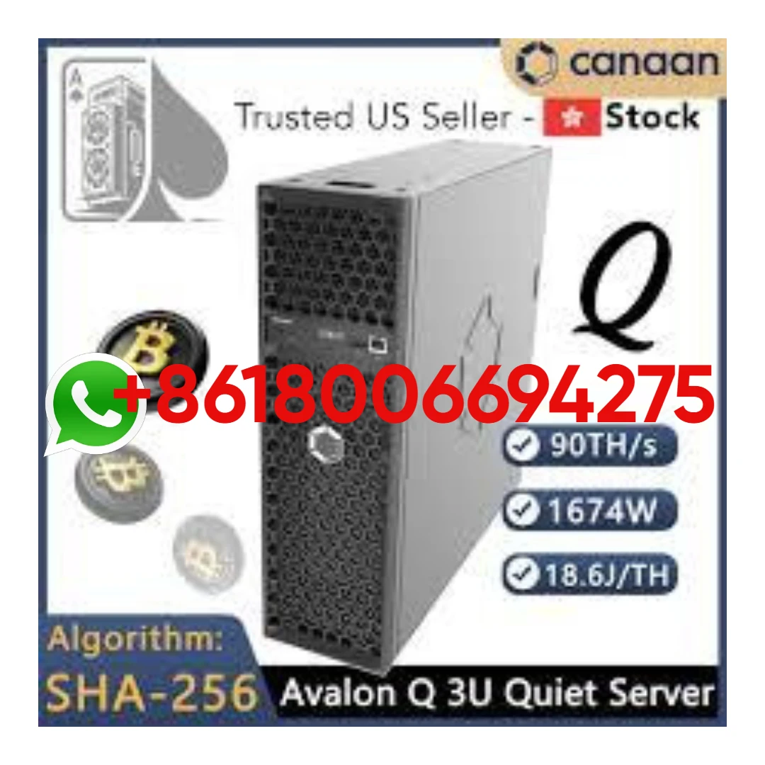B. NOVA CHEGADA Avalon Q (90Th) do algoritmo SHA-256 1674W BITCOIN MINER