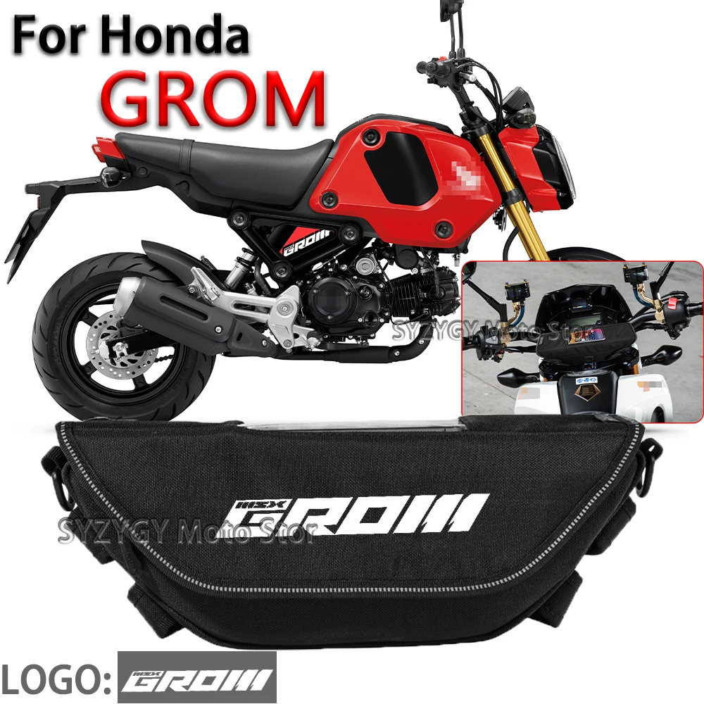 

For Honda GROM MSX 125 Motorcycle Bag Waterproof Moisture proof Dustproof Outdoor Retro Convenient Fashion Bag