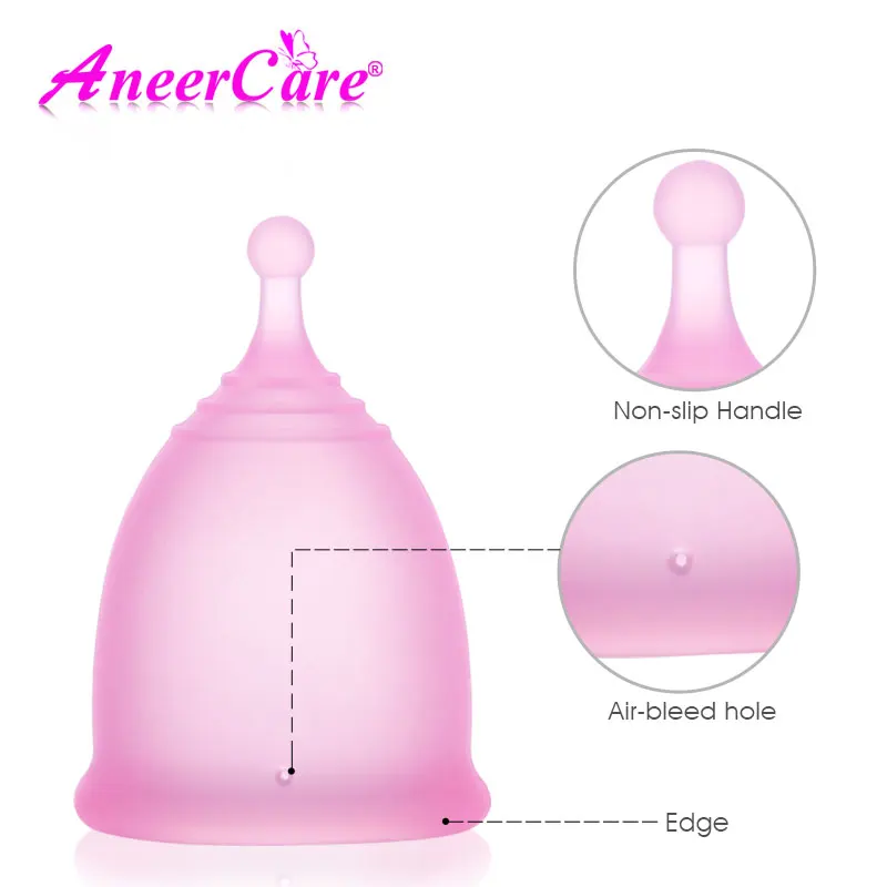 Women Menstrual Cup Medical Grade Silicone Feminine Period Cup Hygiene Copa Menstrual de Silicone Medica Reusable Menstrual Cup.