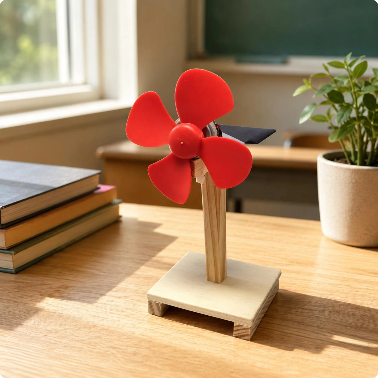 Solar Fan Kit Hands-on DIY Fan Model STEM Education Educational Solar Model for Students, Kids, Science Class, Classroom