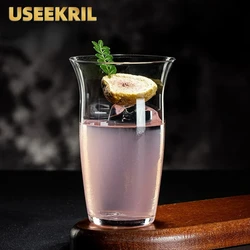 Japanese Style Wide-mouth Cocktail Glass Creative Light Colin Glass Juice Glass Bubble Cup Mojito Cup Hypo Glasses Cups Bar Tool