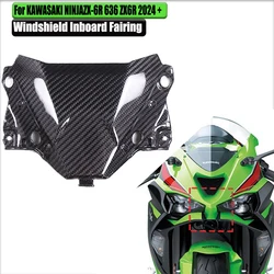 For KAWASAKI NINJAZX-6R 636 ZX6R 2024 2025 +3K Pure Carbon Fiber Windshield Inboard Fairing Modified Motorcycle Accessories