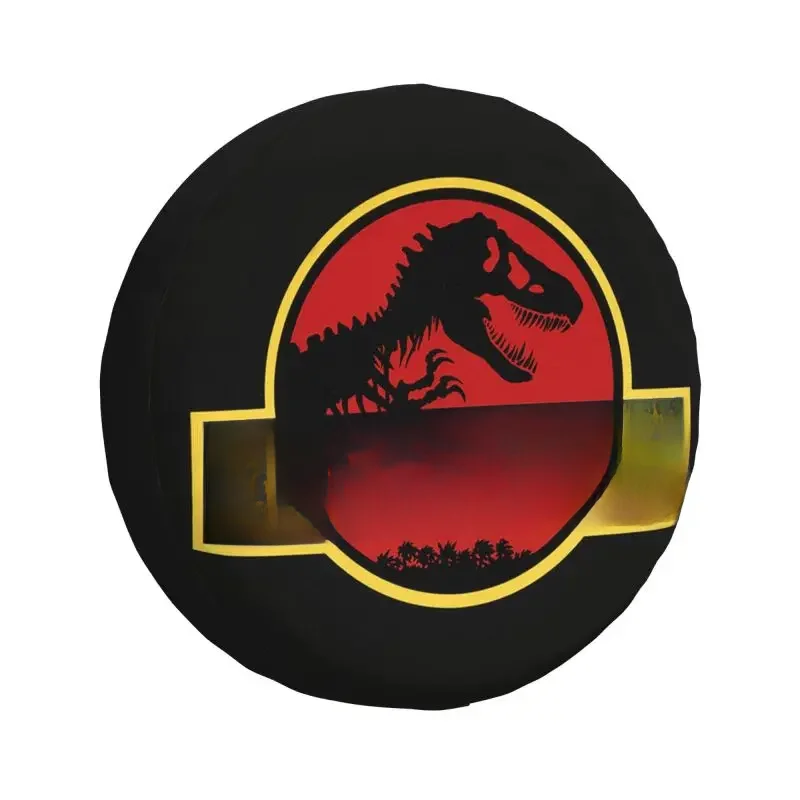 Housse de pneu personnalisée Jurassic Park 4WD 4x4 RV Sci Fi dinosaure protecteur de roue de secours pour Toyota RAV4 Prado 14 "15" 16 "17" pouces