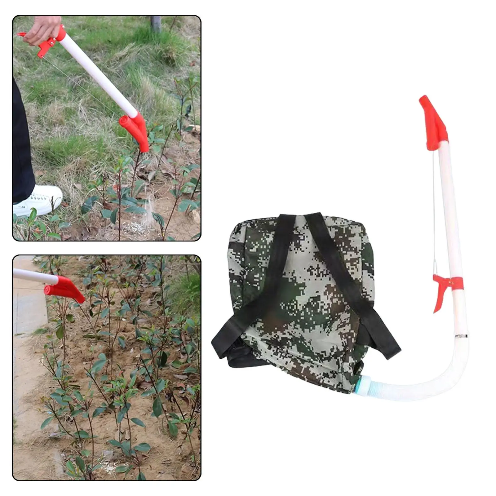 Fertilizer Spreader Handheld Gardening with Backpack Bag Fertilizer Distributor for Lawn Agricultural Outdoor Garden Plants