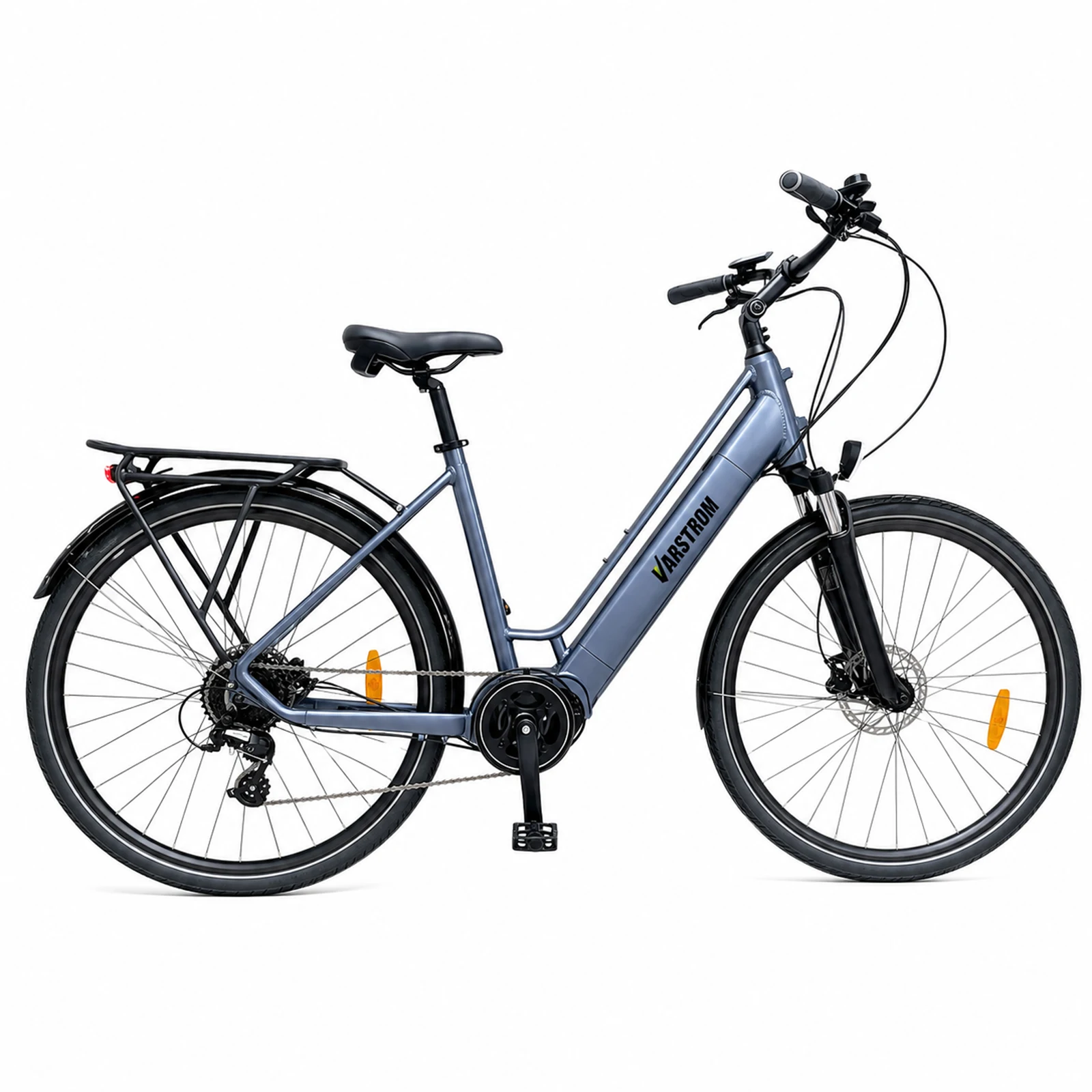 [ Zollfrei ] Varstrom 28" 700C E-Bike für Pendler, 120 km Reichweite, BAFANG M200 250W, 36V 13Ah 468Wh Akku, Geschwindigkeit 25 km/h, 8 Gänge, Scheibenbremsen E-Bike, Versand aus Polen – Detail 15