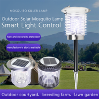 Mosquito Killer Lamp Waterproof with UV Light, Solar Outdoor Lights 2 in 1, LED Landscape Lighting for Garden Yard Camping