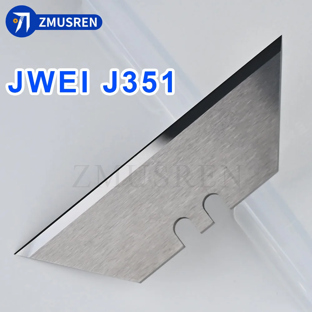10PCS Carbide Cutting Blade Jwei J351 V-groove Blade 61x19x1mm V-Cut Trapezoidal Tool T-shaped Carpet Cutter Knife JWEI AOL ZXT