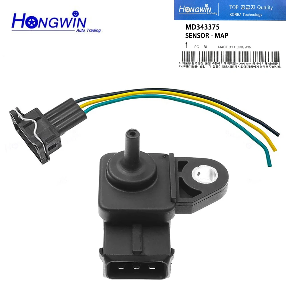 MD343375 Intake Manifold Absolute Pressure MAP Sensor For Mitsubishi Mirage 1.5L 1998-2002 ME202119 MD3433 E1T16475