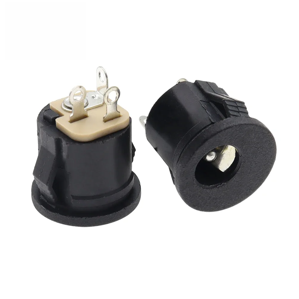 10 sztuk DC022 DC-022K 5.5*2.1/5.5x2.1mm gniazdo zasilania prądem stałym/złącze DC montaż panelowy DC-022 z gniazdami kart — zdjęcie 2