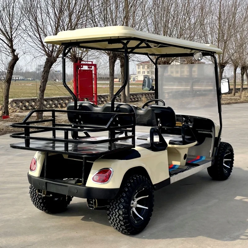 Newly Designed Fuel Golf Cart With Cargo Tank, 4-Seater, Four-Wheel Front And Rear Independent Suspension, 350cc Gasoline Engine