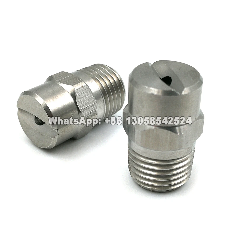 1/8 "1/4" 25/45/50/65/80/95/110 درجة HVV HU رذاذ الماء النفاثة فوهة التبريد ، فوهة رذاذ نفاثة للمروحة الصناعية