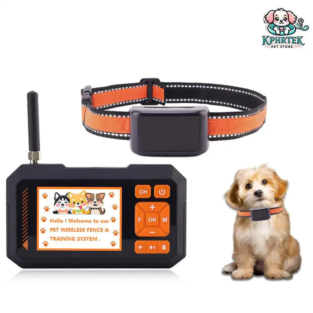 3-in-1 dog training device multi-function customizable remote control color screen training collar outdoor pet electronic fence