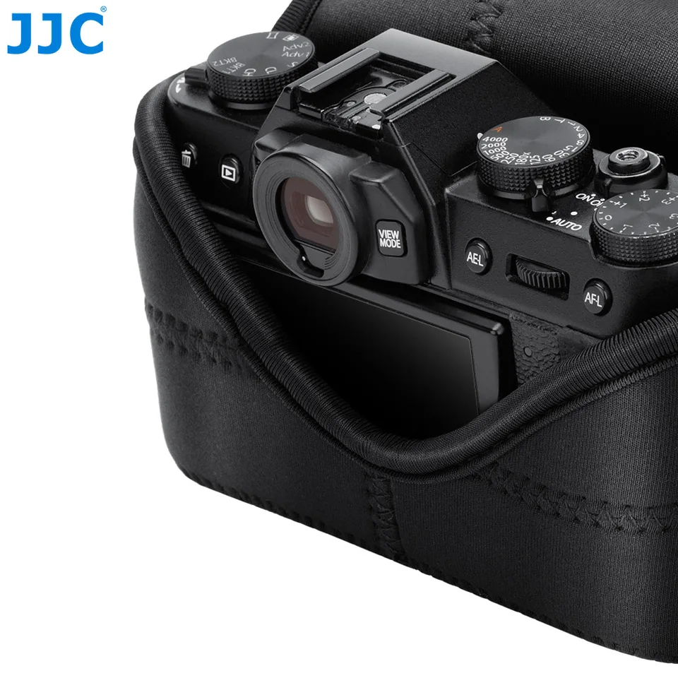 Jjc-富士フイルム用ブラックネオプレンカメラケース、超軽量、x100v