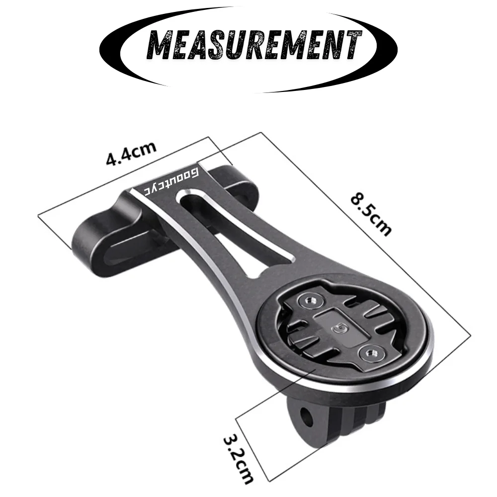 GOOUTCYC Bicycle STEM Computer Out-Front Mount kit Compatible with Garmin Wahoo Bryton Combo Integrated Mount for Gopro Aluminum view 5