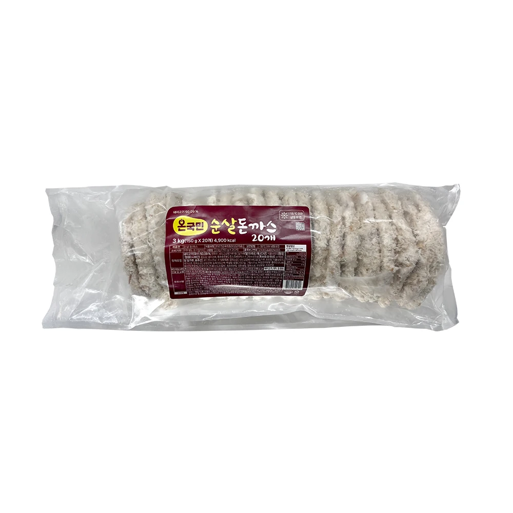 온국민 순살 돈까스 3kg (150gX20입) 냉동