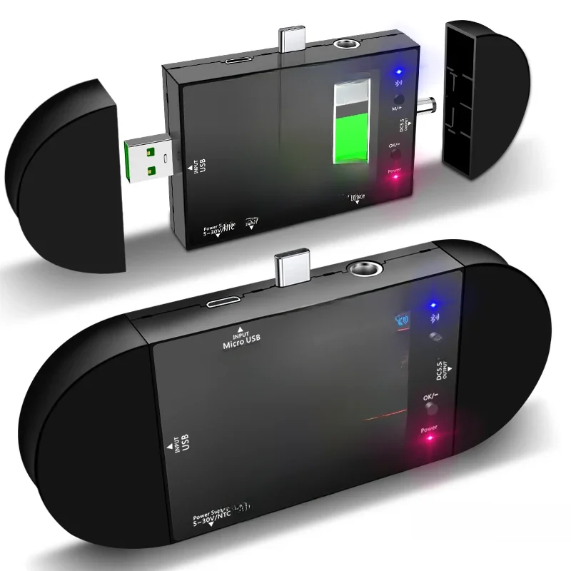 UD24 DC5.5 USB tester type-c 2.4 "calowy woltomierz cyfrowy amperomierz power bank czujnik napięcia volt PD Trigger licznik elektryczny — zdjęcie 2