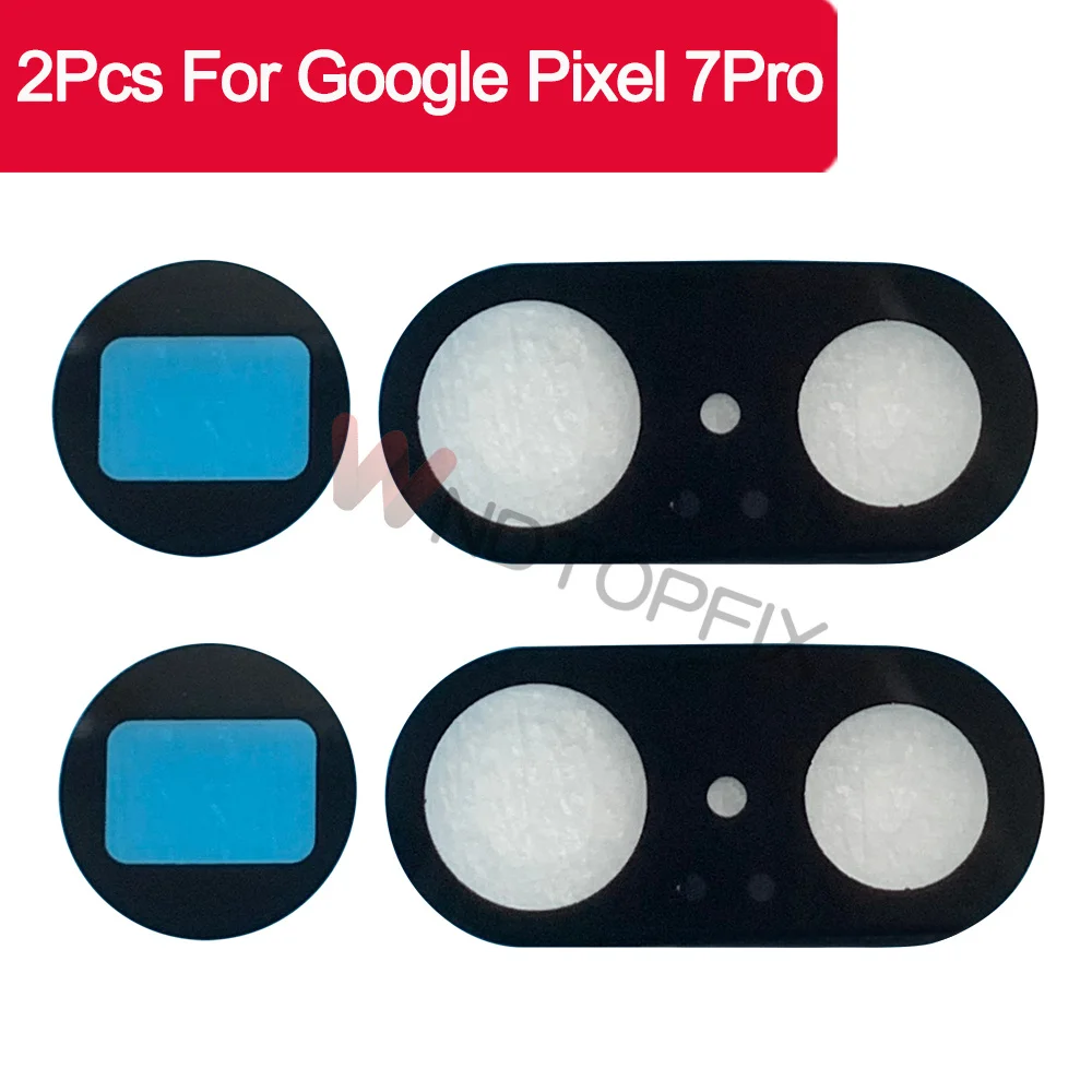 2Pcs For Google Pixel 7 Pro Back Rear Camera Lens Glass Replace Pixel 7Pro Lens Glass New For Google Pixel 7 RearCamera Lens