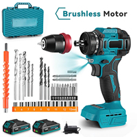 2in1 Brushless Electric Screwdriver Hammer Cordless Drill Impact Multifunctional Power Tool For Makita 18V Battery