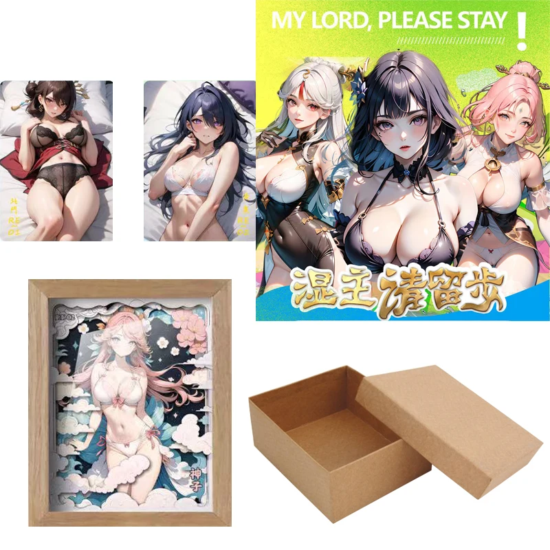 

Wholesales Goddess Story Collection Cards Booster Box My Lord Lease Stay Flowing Sand Card Rare Anime Girls Trading Cards