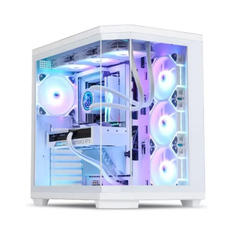 Dark Flash darkFlash DQX80 ARGB BTF Computer PC Case (White)