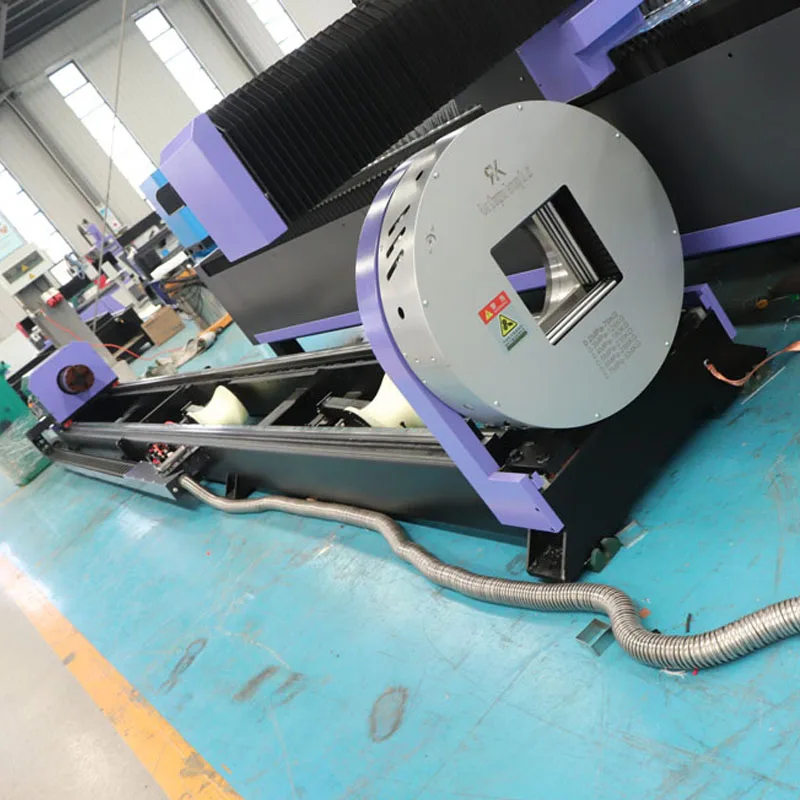 AccTek Fiber Laser Tube Sheet Cutting Machines for Carbon Steel Steel Stainless Steel Round Square Tube Corner