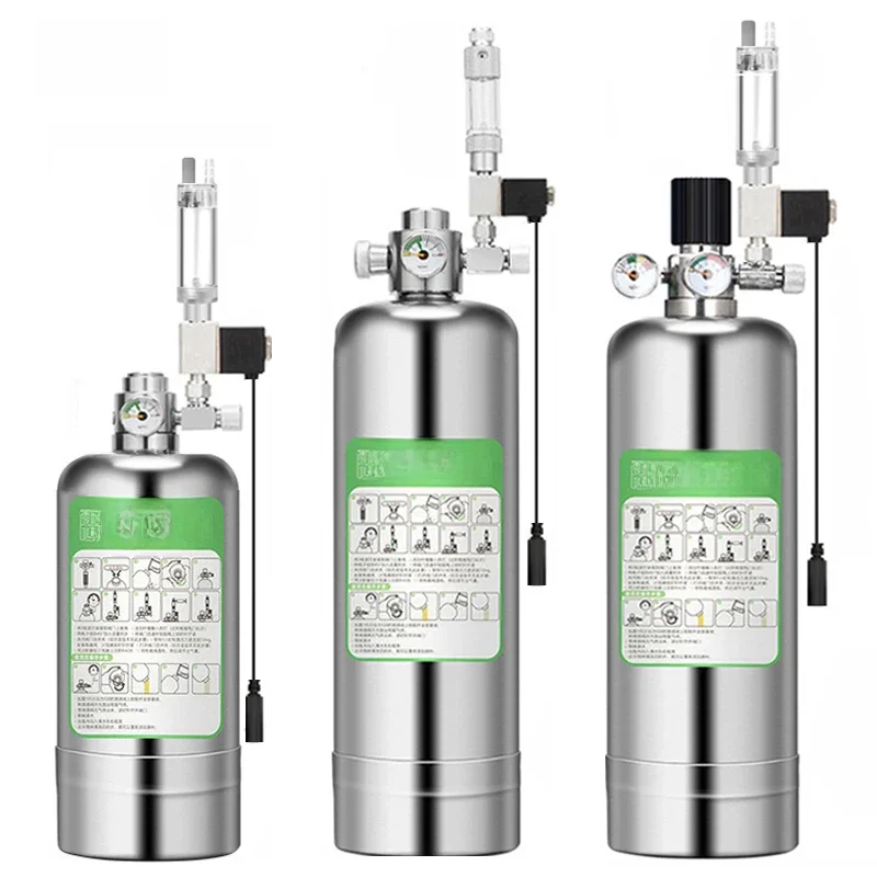 Aquarium DIY CO2 Generator systeem Kit RVS CO2 Cilinder Generator Systeem Kooldioxide Reactor Kit Voor Plant Vis - afbeelding 2