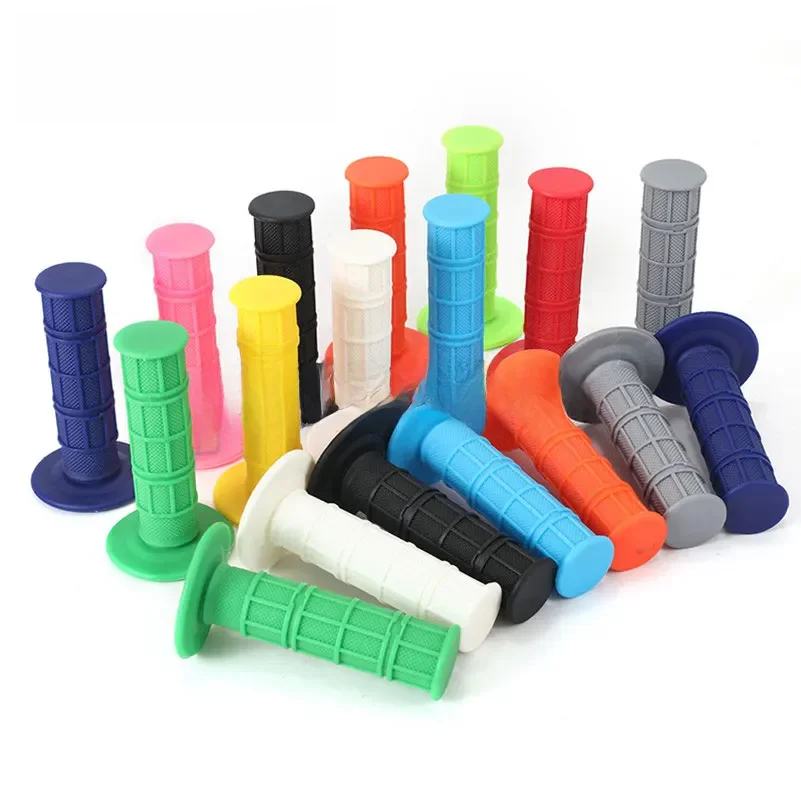 AliExpress PowerMotor Universal Motorcycle Soft Rubber Handlebar Grips 7/8" 22mm Hand Grips For Honda Kawasaki Yamaha Suzuki BMW MX Pit Dirt Bike