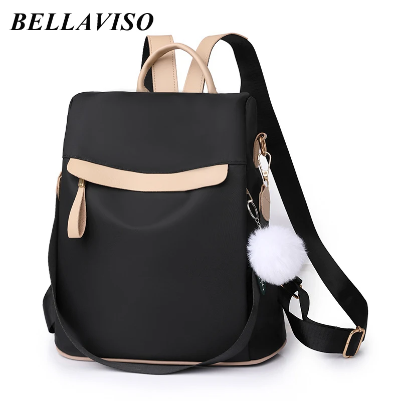 

BellaViso New Oxford Anti Theft Women's Backpacks Female's Large Capacity Simple Travel Outdoor Single Shoulder Bags BLBP-28