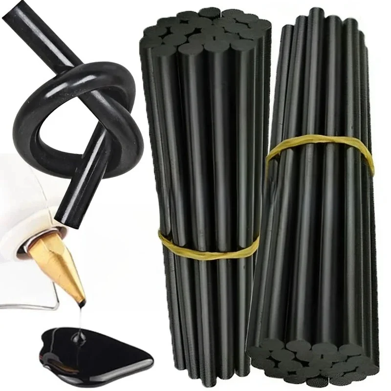 Bâtons de colle thermofusible pour voiture, réparation de bosses corporelles, outils d'extraction à forte adhérence, bâton de colle thermofusible noir, bandes de réparation pour l'élimination sans