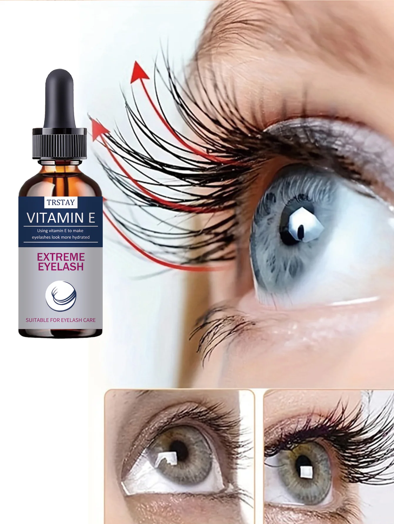 Moisturizing Eyelash essence for thick curling double effect to say farewell to short and sparse eyelashes with soothing and bri - Image 3