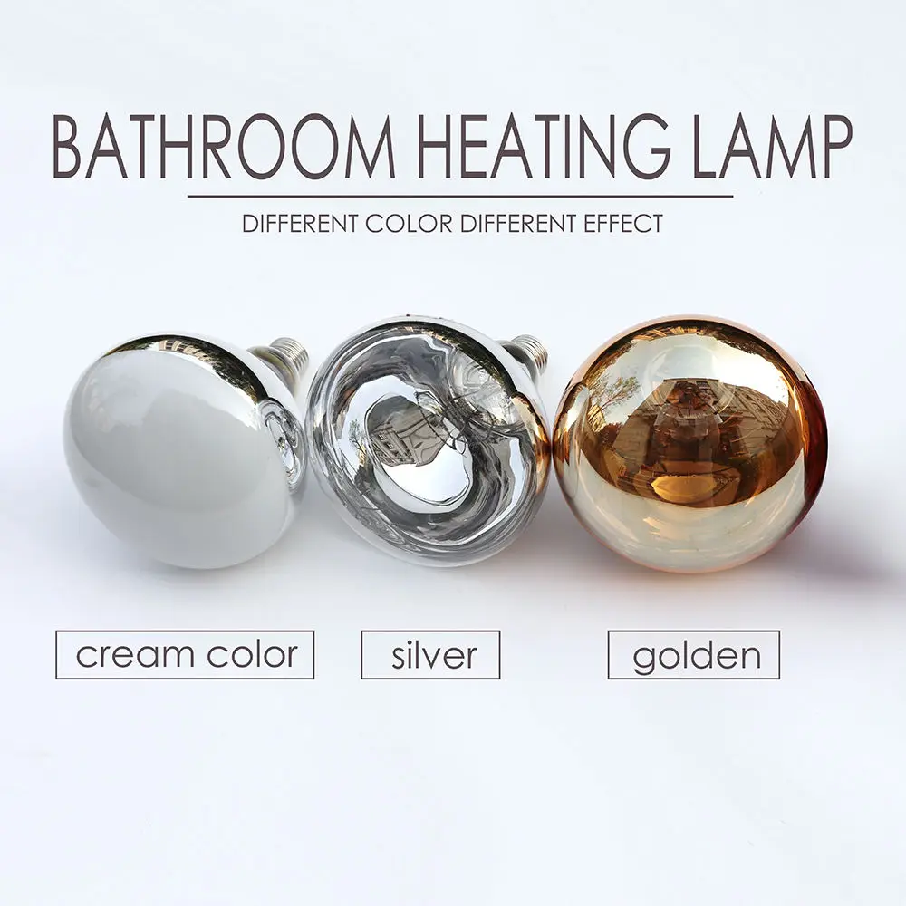 275W Factory price Infrared Heat Bulb Bath Heater Reflector bulb Glass Infrared Heating Light Bulb Lamp