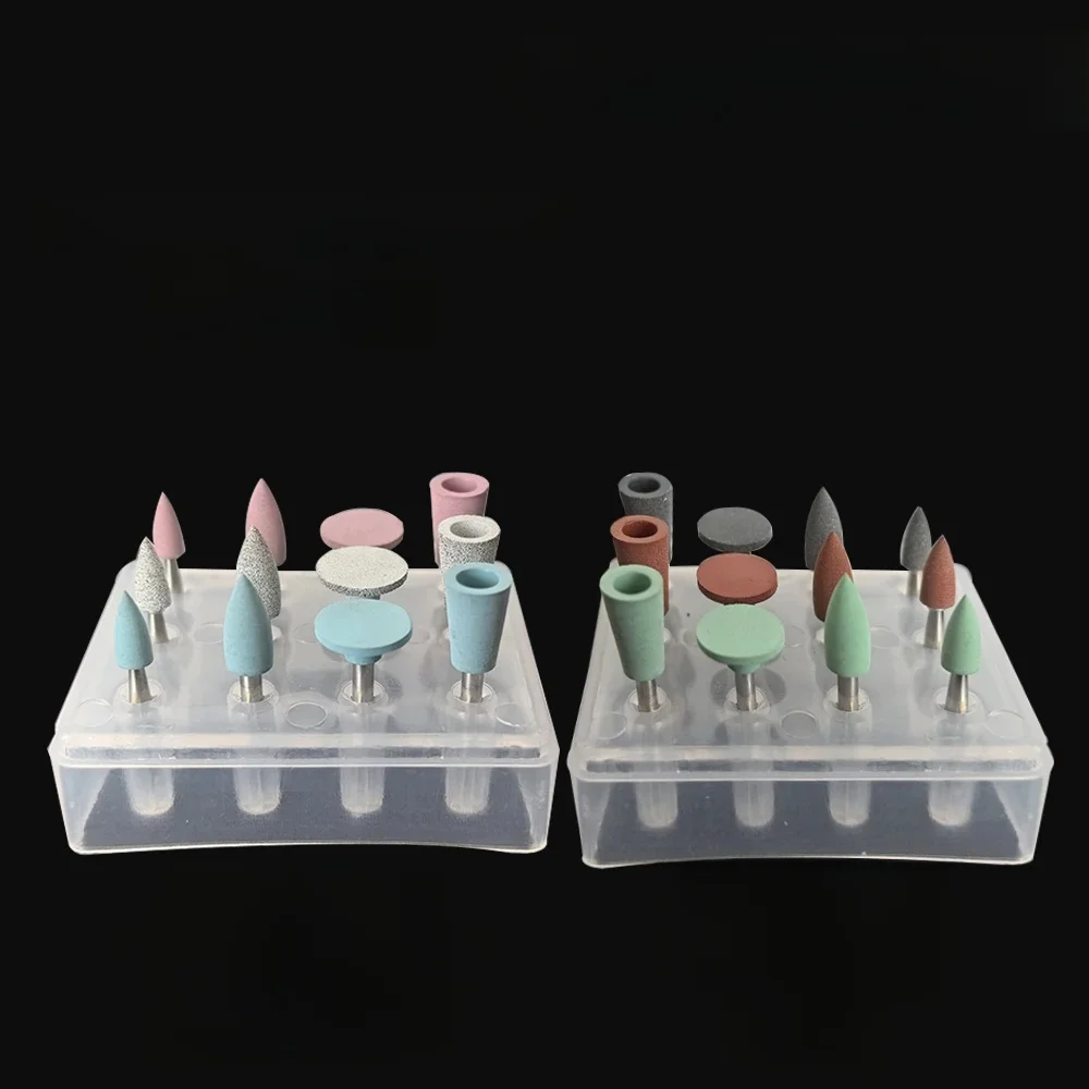 JNSUR Kit de polissage de dentiste pour céramique alliage métallique Composite polissage dentisterie porcelaine/dents naturels/polissage des ongles 12 piècesRA